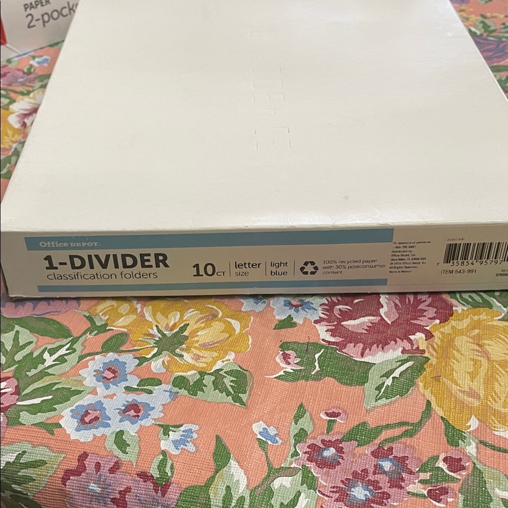 Light Blue Classification Folders